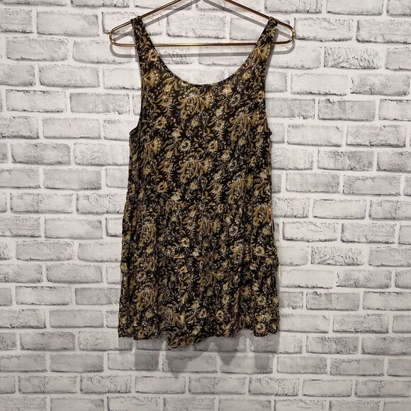 Intimately Free People Multicolor Paisley Printed Ruffle Boho Tank Top Sz Med - Picture 4 of 8